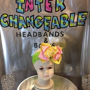 Infants and girls interchangeable headbands & bows